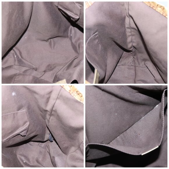 GUCCI GG Crystal Tote Bag Coated Canvas Gold 189669 Auth 139647 - Picture 15 of 16